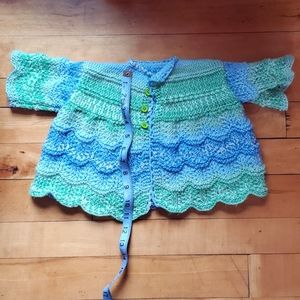 Sweet Handknit 3 Button Sweater